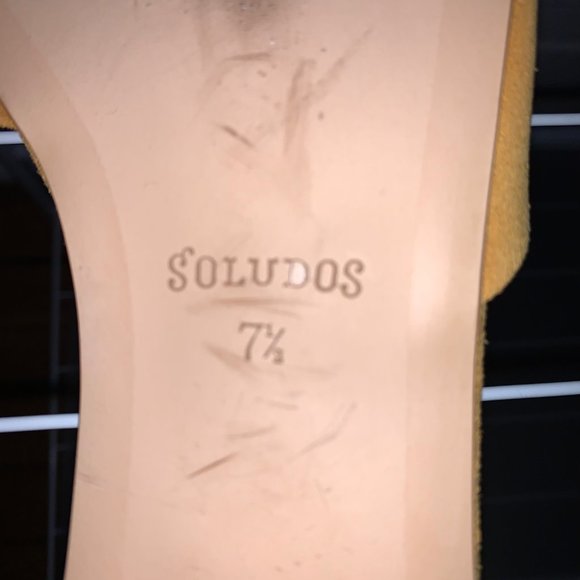 Soludos Anouk Slide Sandal in Marigold - Picture 3 of 5